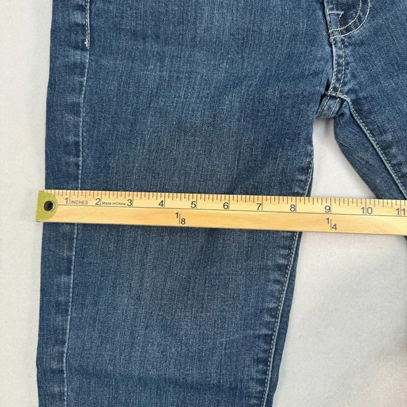 7 For All Mankind Bootcut Crop* Jeans Womens Size 28 Dark Blue Low Rise - Picture 11 of 14